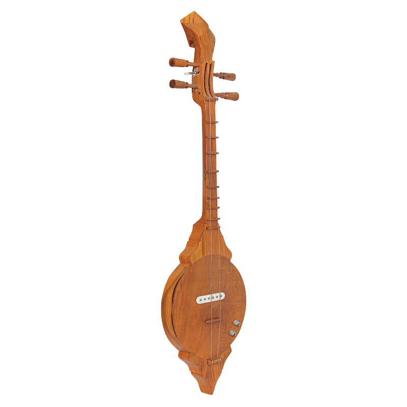 ซึงโปร่งไฟฟ้าไม้สัก Sueng Electric Acoustic Teakwood 8x33inch 