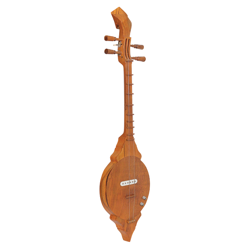 ซึงโปร่งไฟฟ้าไม้สัก Sueng Electric Acoustic Teakwood 10x40inch 